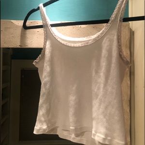 white tank top